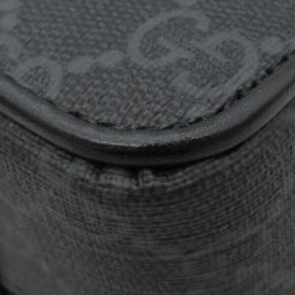 Gucci GG Black Shoulder Bag Supreme Canvas Blue Red Web Stripes - Picture 4 of 8